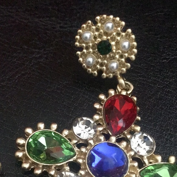 90’s style colorful drop earrings new - Picture 2 of 6